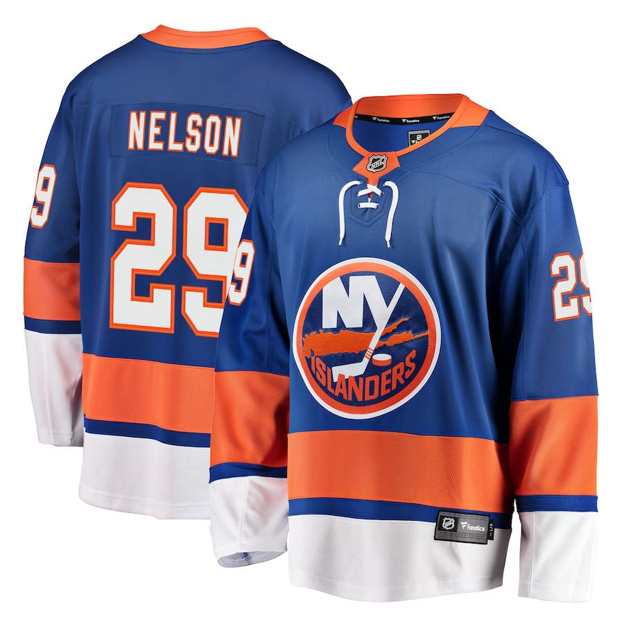 Men New York Islanders 29 Brock Nelson Fanatics Branded Royal Breakaway Player NHL Jersey